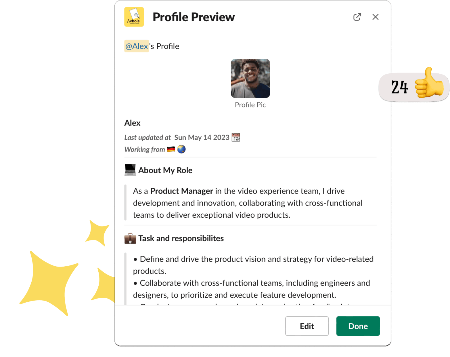 slack profile preview