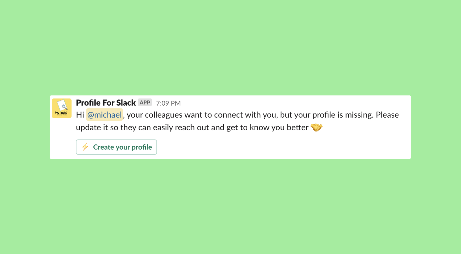 share slack profile notification