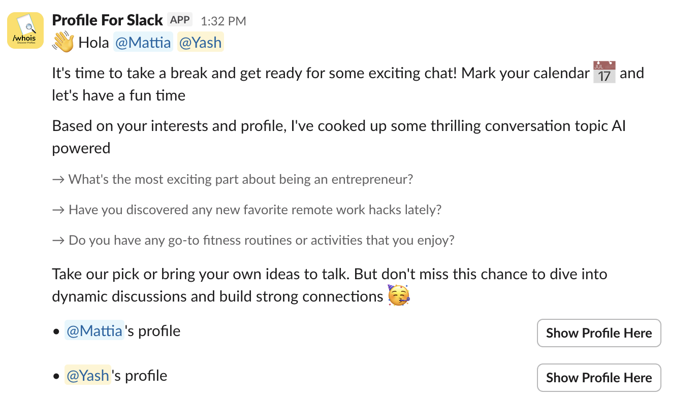 Profile For Slack screenshot 3